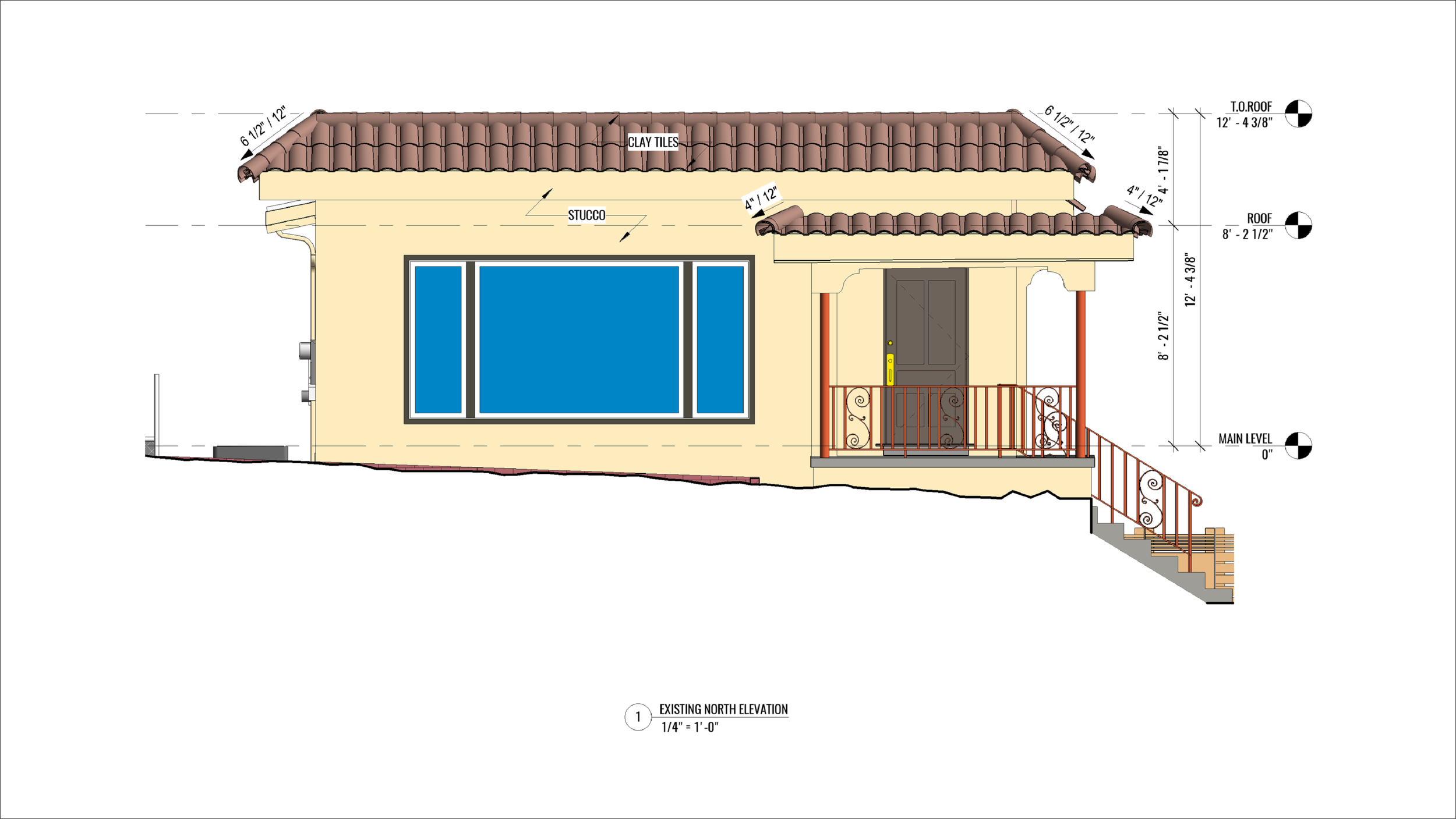 Architectural design of a house.