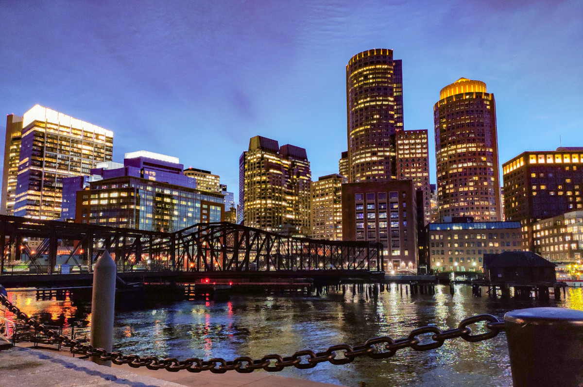 City of Boston at nights