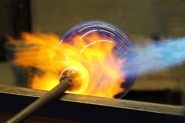 Glass Blowing. Image by Unsplash