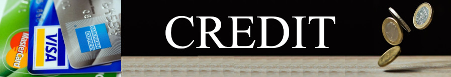 Credit, coins, credit cards