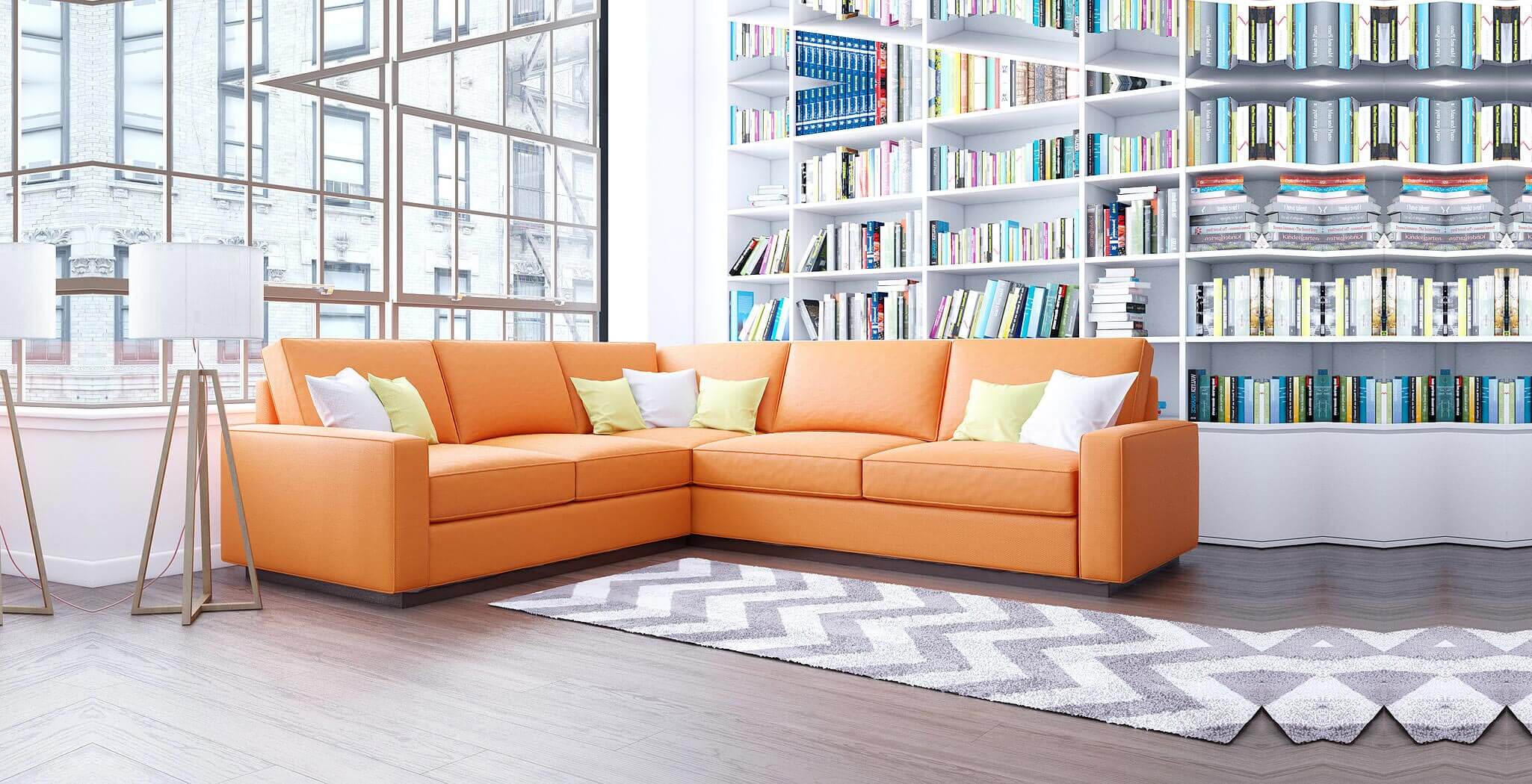 Livingroom with a sofa. Imabe by Dreamsofa.com