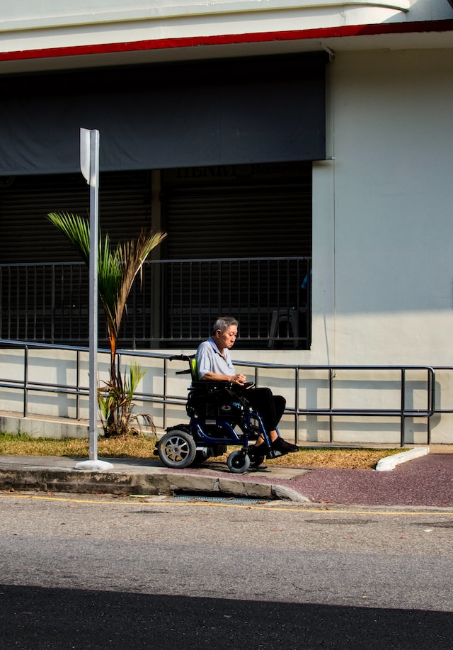 person in wheelchair
