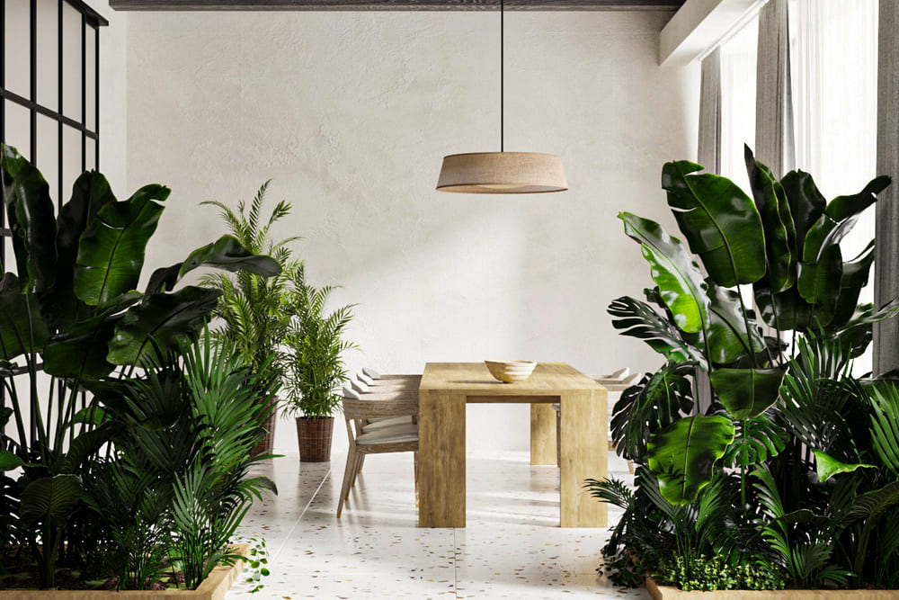 Kitchen with white cabinets