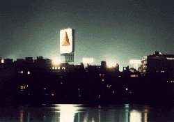 Citgo Sign in Kenmore Square at night Boston Massachusetts