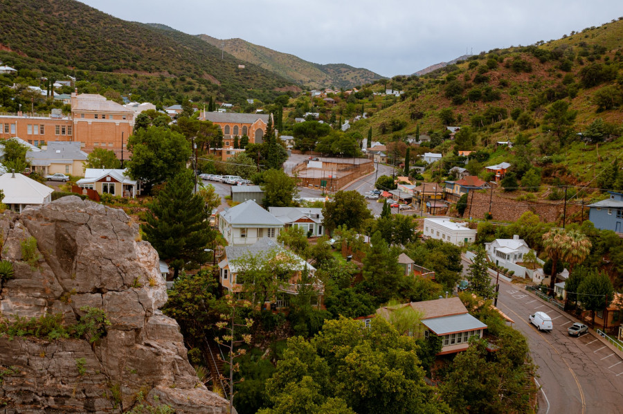 houses on a hill