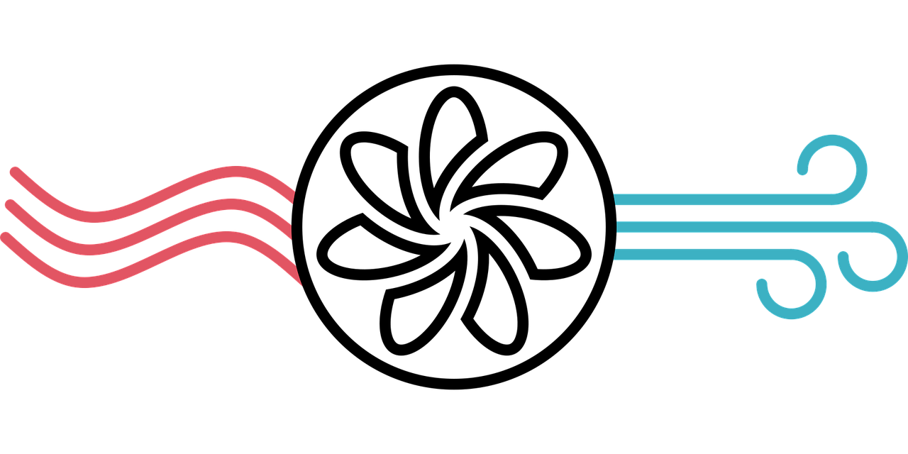 HVAC heating ventilation graphic. Image by Pixabay