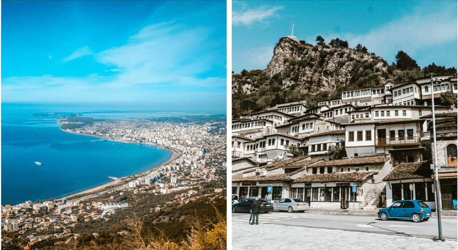 Houses on a hill, houses by the water